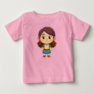 Camiseta para Bebé Muñeca Cómic Baby T-Shirt