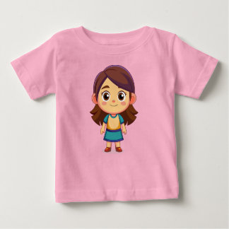 Camiseta para Bebé Muñeca Cómic Baby T-Shirt
