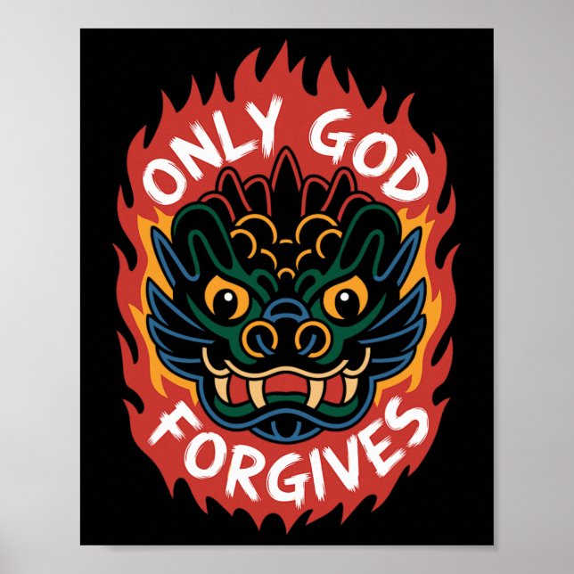 Camiseta Sólo Dios Perdona1  Poster (Front)