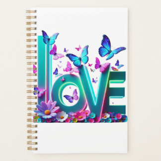 Camiseta Vibrant Love and Butterflies – Colorful F Planner