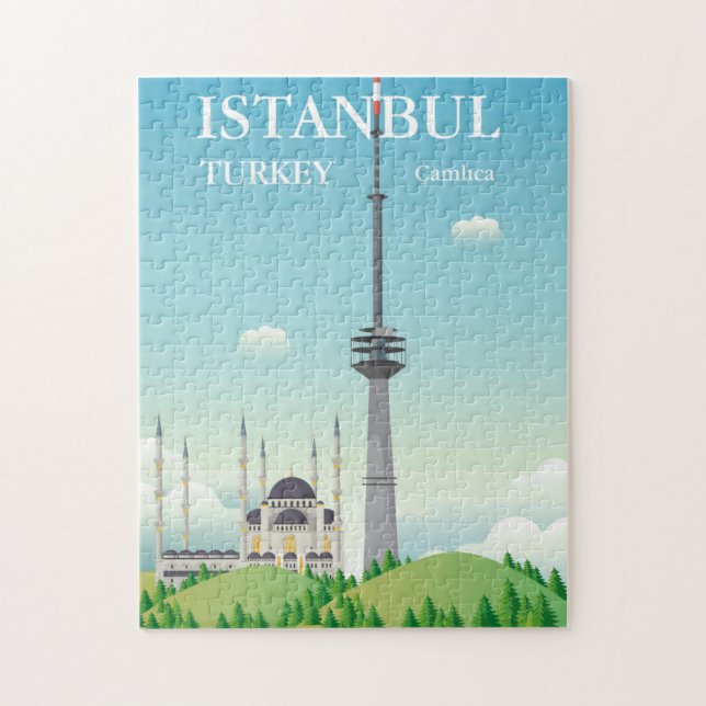 Camlica Tower | Istanbul, Turkey Jigsaw Puzzle (Vertical)