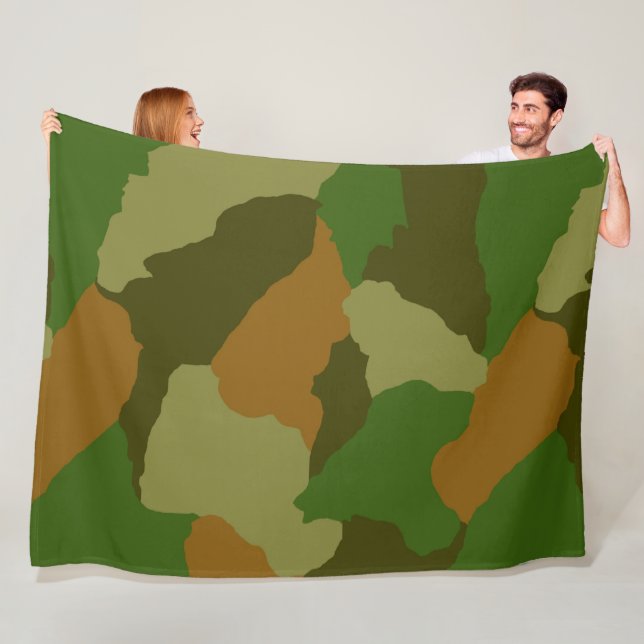 Cammo, camoflauge , hunter odee, army, fleece blanket (In Situ)
