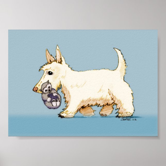 Cammy with Wolverine Cub - Coloured Poster (Front)