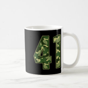Camo #41 Jersey Number 41 Uniform Fan Favorite Pla Coffee Mug