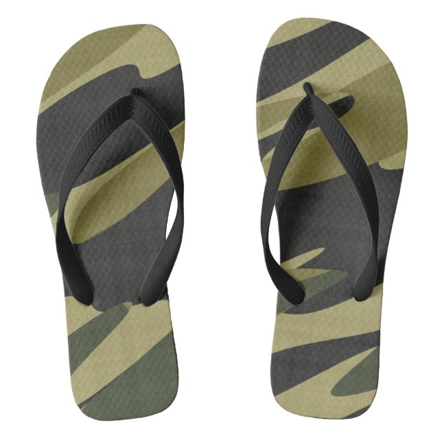 Camo abstract jandals (Footbed)