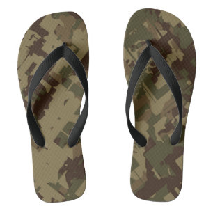 camo abstract jandals