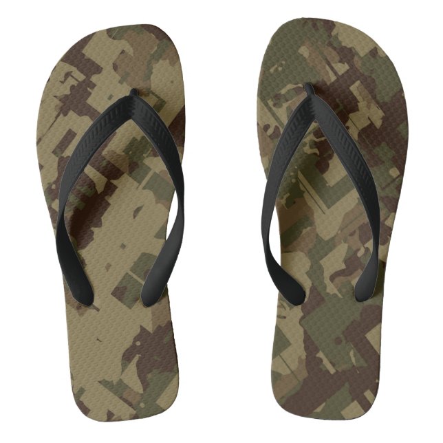 camo abstract jandals (Footbed)