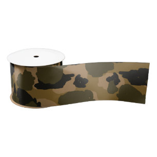 Camo Abstract Satin Ribbon