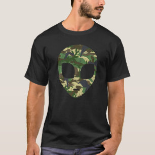 Camo Alien Head Outer Space Camouflage T-Shirt