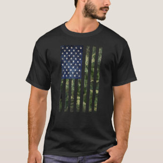 Camo American Flag Camouflage T-Shirt