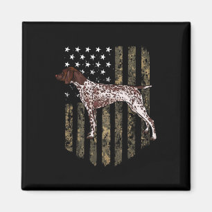 Camo American Flag German Shorthaired Pointer 4th Magnet
