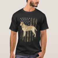 Camo American Flag Yellow Labrador Retriever 4th O