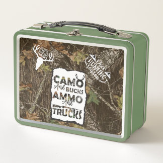 Camo and Ammo Metal Lunch Box