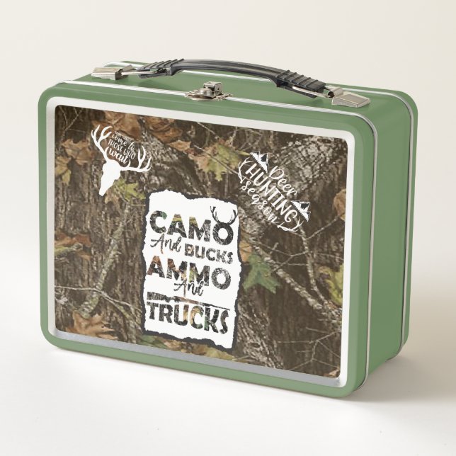 Camo and Ammo Metal Lunch Box (Front)