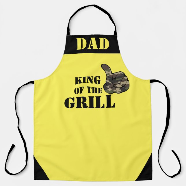 Camo Aprons | King of the Grill Chef BBQ Apron (Front)
