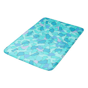 Camo Aqua Bath Mat