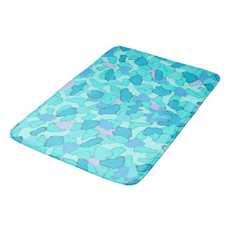 Camo Aqua Bath Mat