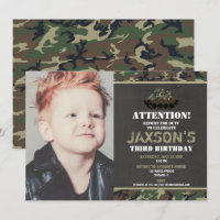 Camo Army tank Camouflage birthday photo