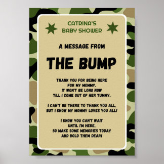 Camo Baby Shower Sign