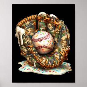 Camo Baseball Gloves Lifestyle 101 Apparel Drip Ic Poster