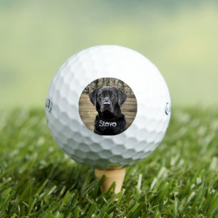 Camo Black Lab Dog Breed Animal Name Golf Balls
