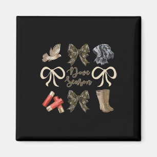Camo Bow Coquette Dove Season Hunting Dove Hunter Magnet