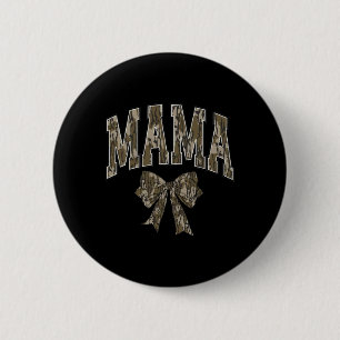 Camo Bow Coquette Mama Mum Dove Season Hunting Hun 6 Cm Round Badge