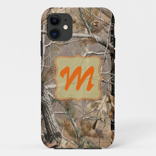 Camo Camouflage Hunting Monogram IPHONE 5 Case (Back)