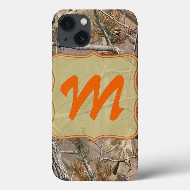 Camo Camouflage Hunting Real Monogram IPAD Case (Back)
