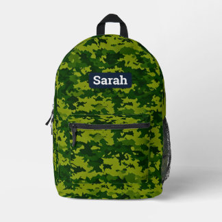 Camo Camouflage personalised backpack