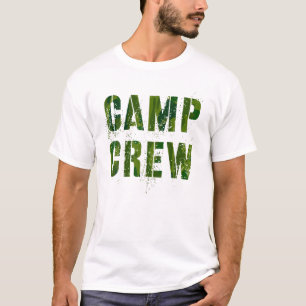 Camo CAMP CREW Summer Staff Counselor Teacher 2022 T-Shirt