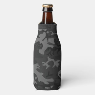 Camo Charcoal Grey Bottle Cooler