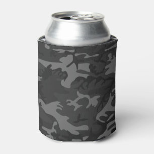 Camo Charcoal Grey Can Cooler