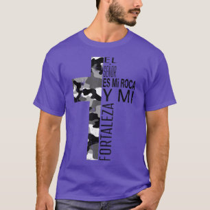 Camo Christian Spanish Gifts Camisas Con Mensajes  T-Shirt