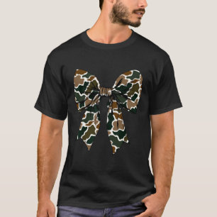 Camo Coquette Bow Duck Hunt Duck Hunting Women Gir T-Shirt