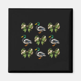 Camo Coquette Bow Duck Hunt Mallard Duck Hunting W Magnet