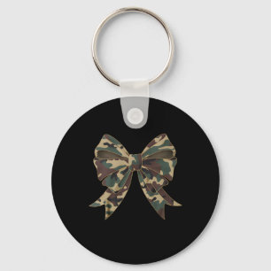 Camo Coquette Bow Duck Hunting Girls Kids Women Hu Key Ring