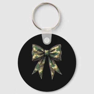 Camo Coquette Bow Hunt Duck Hunting Camouflage 2 Key Ring