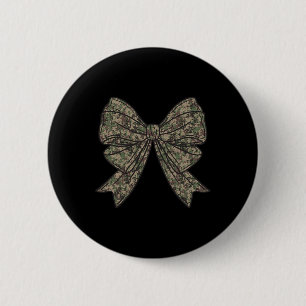 Camo Coquette Bow Hunt Duck Hunting Camouflage Wom 6 Cm Round Badge