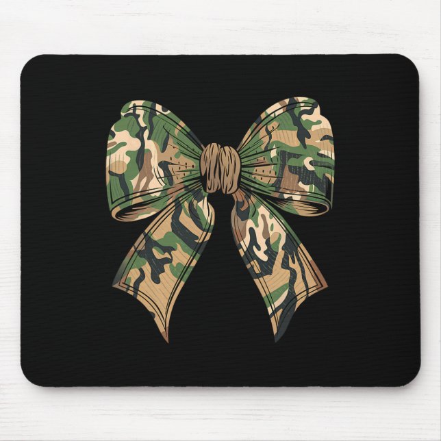 Camo Coquette Bow Hunting Camouflage Old Hunter Wo Mouse Pad (Front)