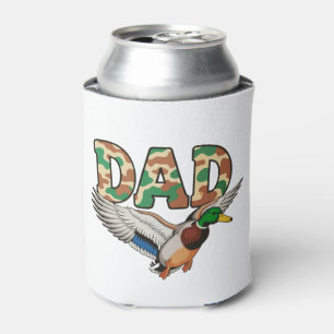 Camo Dad Duck Hunting Father’s Day Grandpa Husband Can Cooler