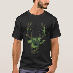 Camo Deer Hunting Camouflage Deer Hunting Season H T-Shirt
