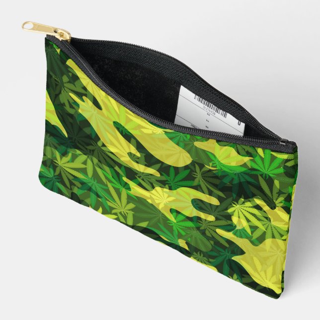 Camo Design Camouflage Accessory Pouch (Open)