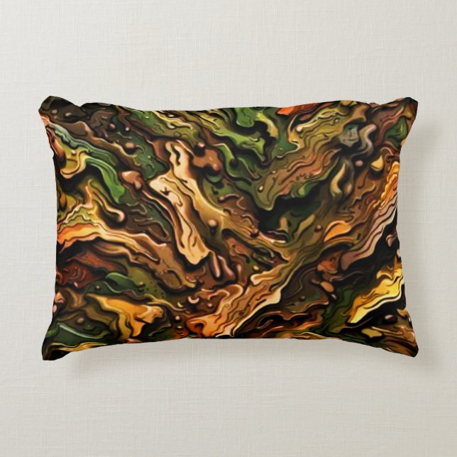 Camo Design  Decorative Cushion (Front)