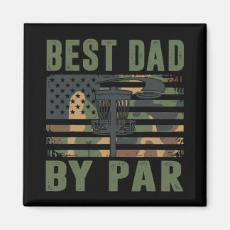 Camo Disc Golf Best Dad By Par American Flag Us Fu Magnet