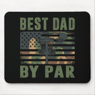 Camo Disc Golf Best Dad By Par American Flag Us Fu Mouse Pad