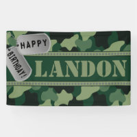 Camo, Dogtags, Army Birthday Party