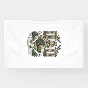 Camo Duck Dad Vintage Engraving T-Shirt Design_1 Banner