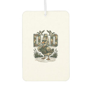 Camo Duck Dad Vintage Engraving T-Shirt Design_1 Car Air Freshener