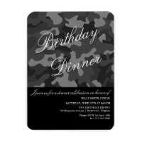 Camo Event Invitation, Dinner, Party, New Baby